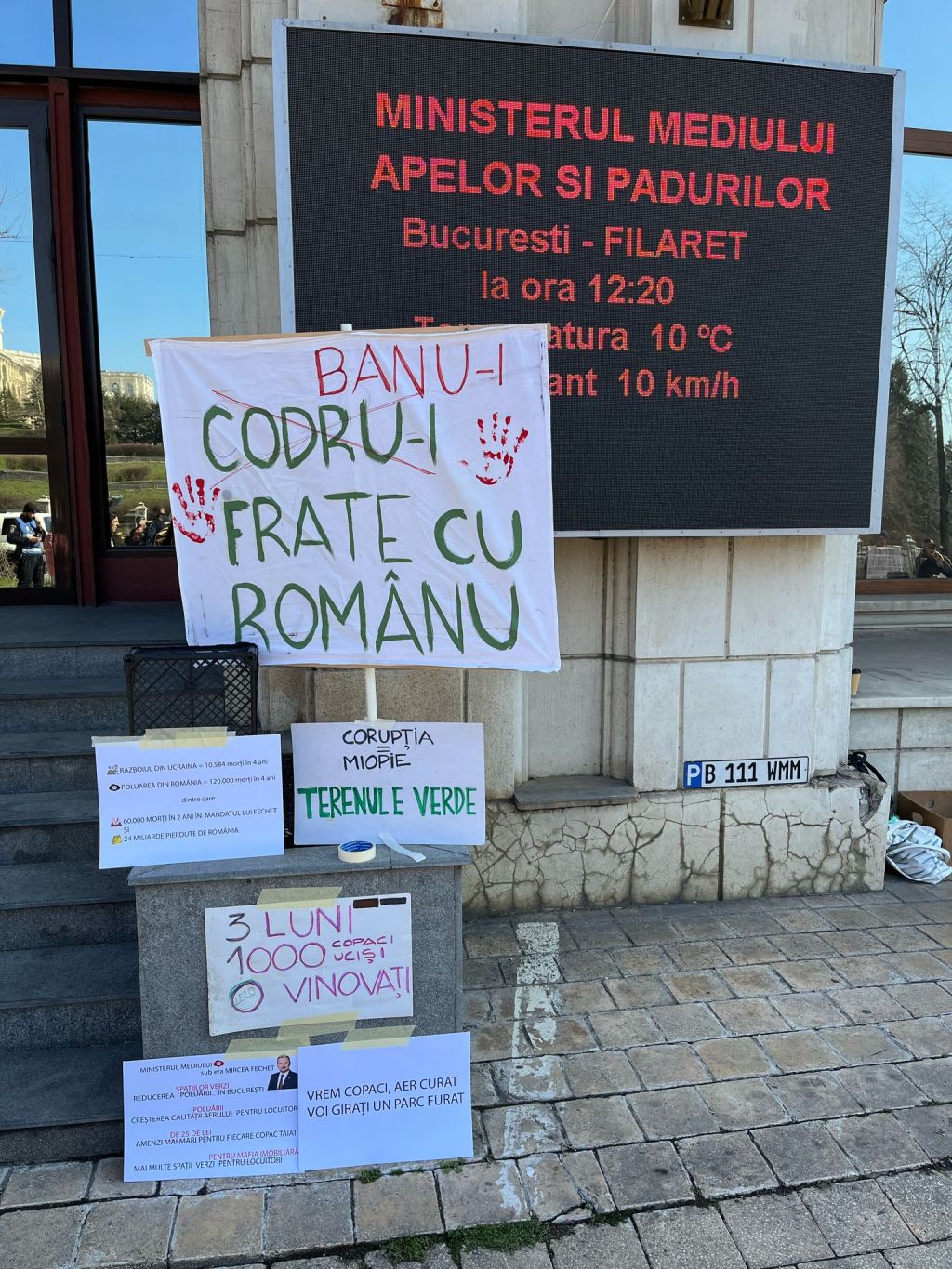 4 martie 2025 – DREPTATE PENTRU OAMENI SI COPACI. PROTEST LA MINISTERUL&nbsp;MEDIULUI